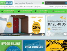 Tablet Screenshot of byggebilligt.dk